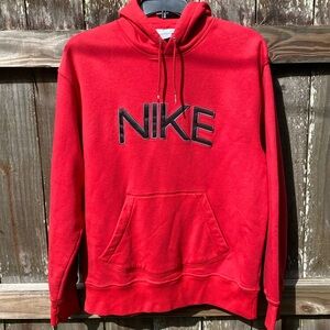 Nike Vintage 2000s Spellout Red Hoodie Men’s Size Large